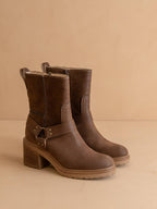 The Clyde | Coffee Moto Ankle Boot
