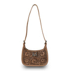 Loyal West | Handtooled Dannia Large Purse - Saddle Brown