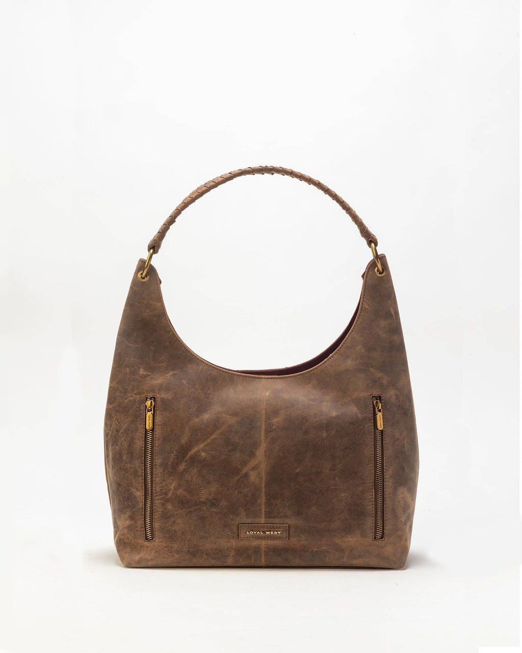 Loyal West | Large Purse In Brunette Leather