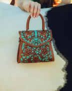 Loyal West | Leon Mini Handle Purse - Whiskey & Water