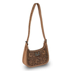Loyal West | Handtooled Dannia Large Purse - Saddle Brown