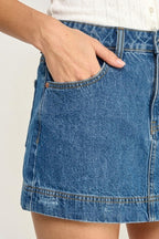 Classic Denim Mini Skort