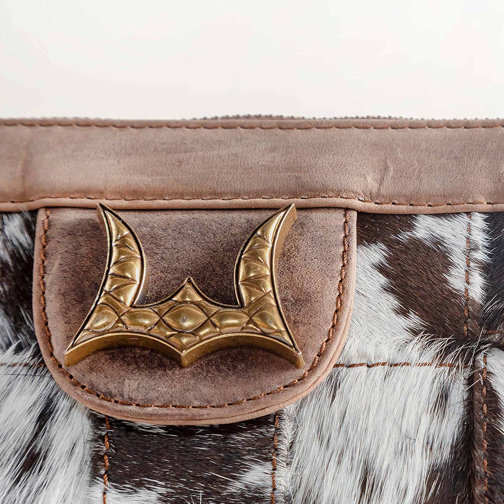 Loyal West | Scrappy Medium Chainbag: In Cowhide And Calfskin