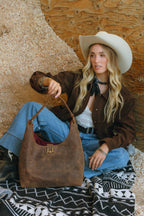 Loyal West | Large Purse In Brunette Leather