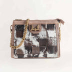 Loyal West | Scrappy Medium Chainbag: In Cowhide And Calfskin