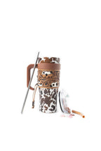 Myra | Wide Wyoming Tumbler In Brown and White