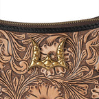 Loyal West | Handtooled Dannia Medium Purse - Distressed Brown