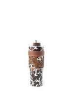 Myra | Wide Wyoming Tumbler In Brown and White