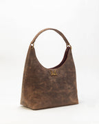 Loyal West | Large Purse In Brunette Leather