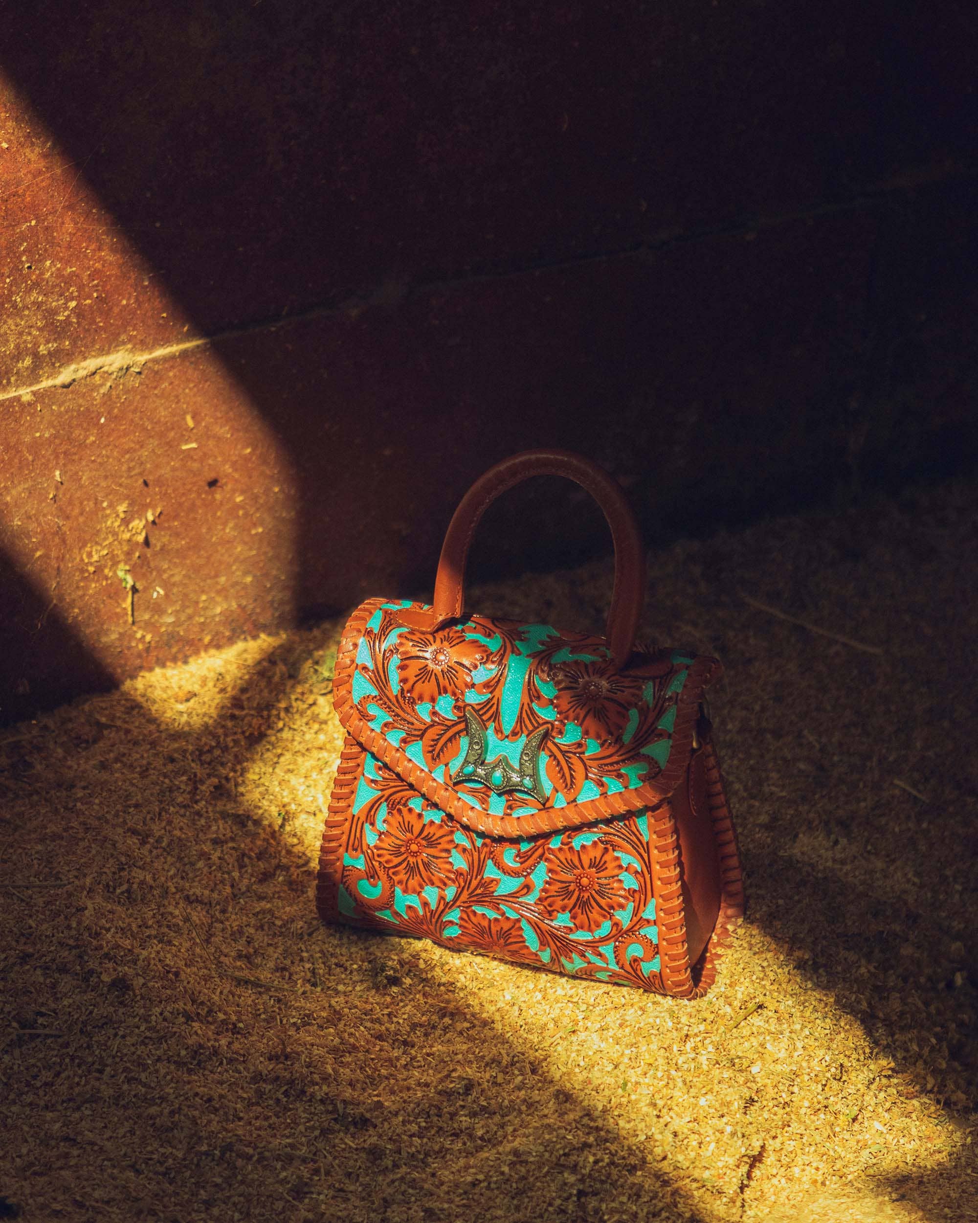Loyal West | Leon Mini Handle Purse - Whiskey & Water