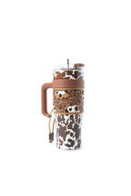 Myra | Wide Wyoming Tumbler In Brown and White
