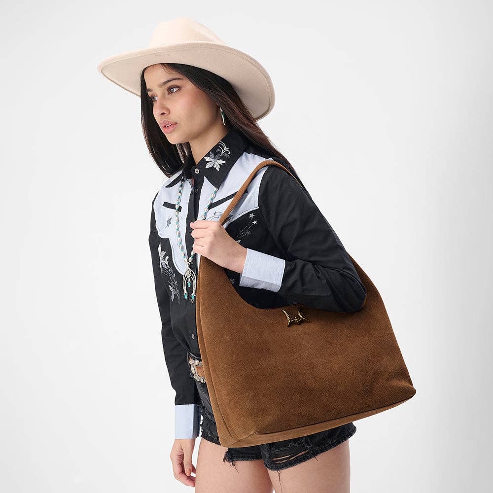 Loyal West | Large Purse - In Suede Leather